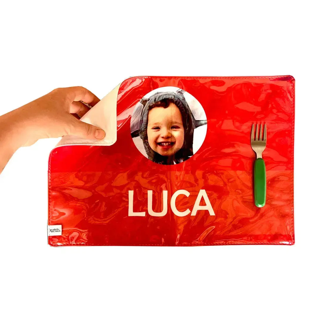 Jogo Americano Dobrável com Foto-Grudado em Você-Personalizados