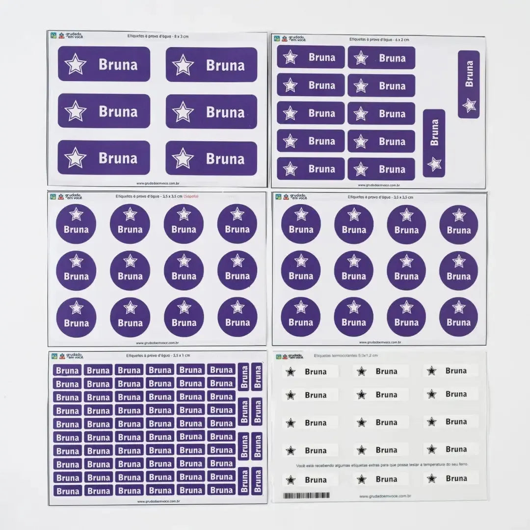 Kit Pré-Escolar-Grudado em Você-Personalizados