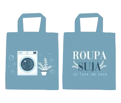 Sacola de Roupa Suja-Grudado em Você-Personalizados
