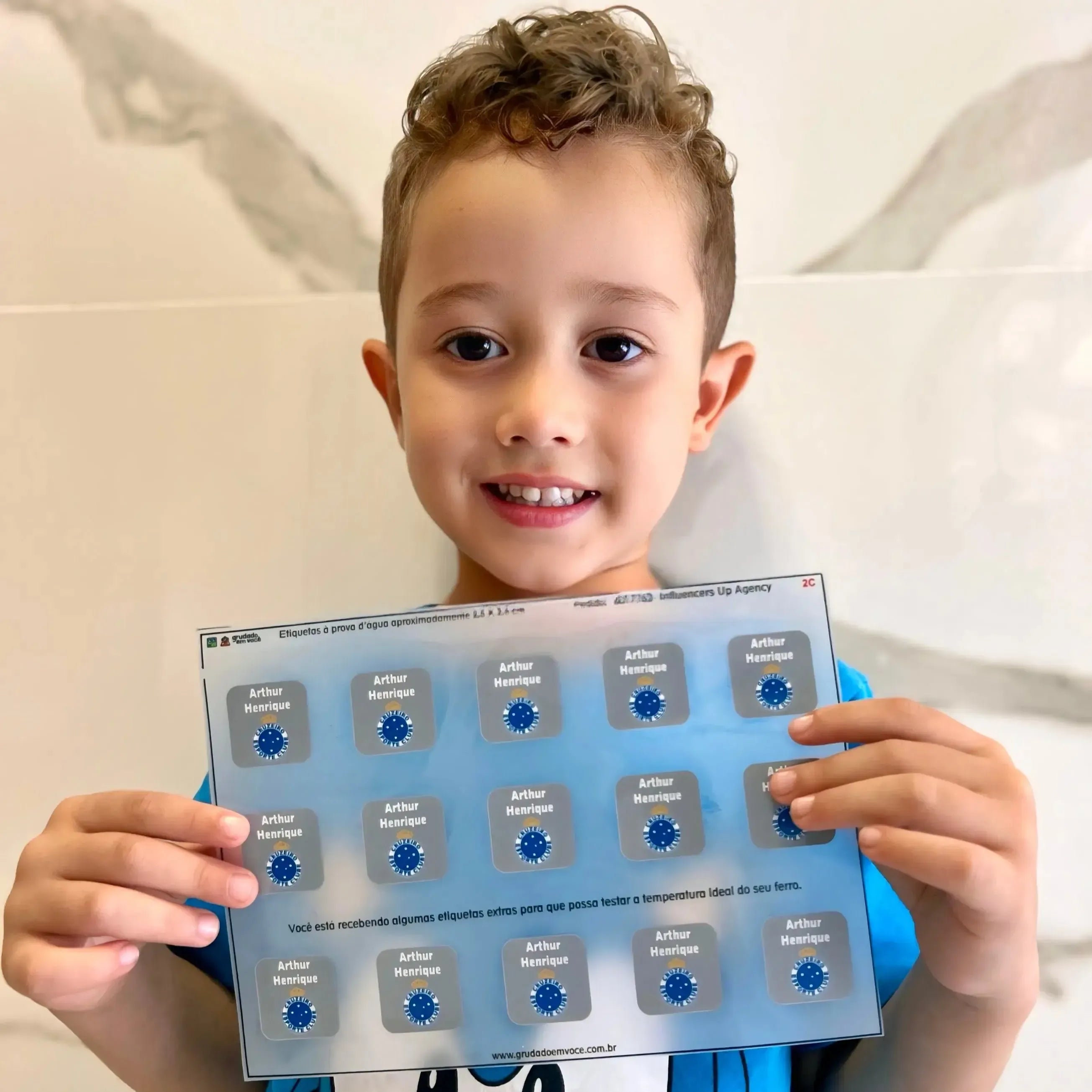 Termocolante Quadrada-Grudado em Você-Personalizados