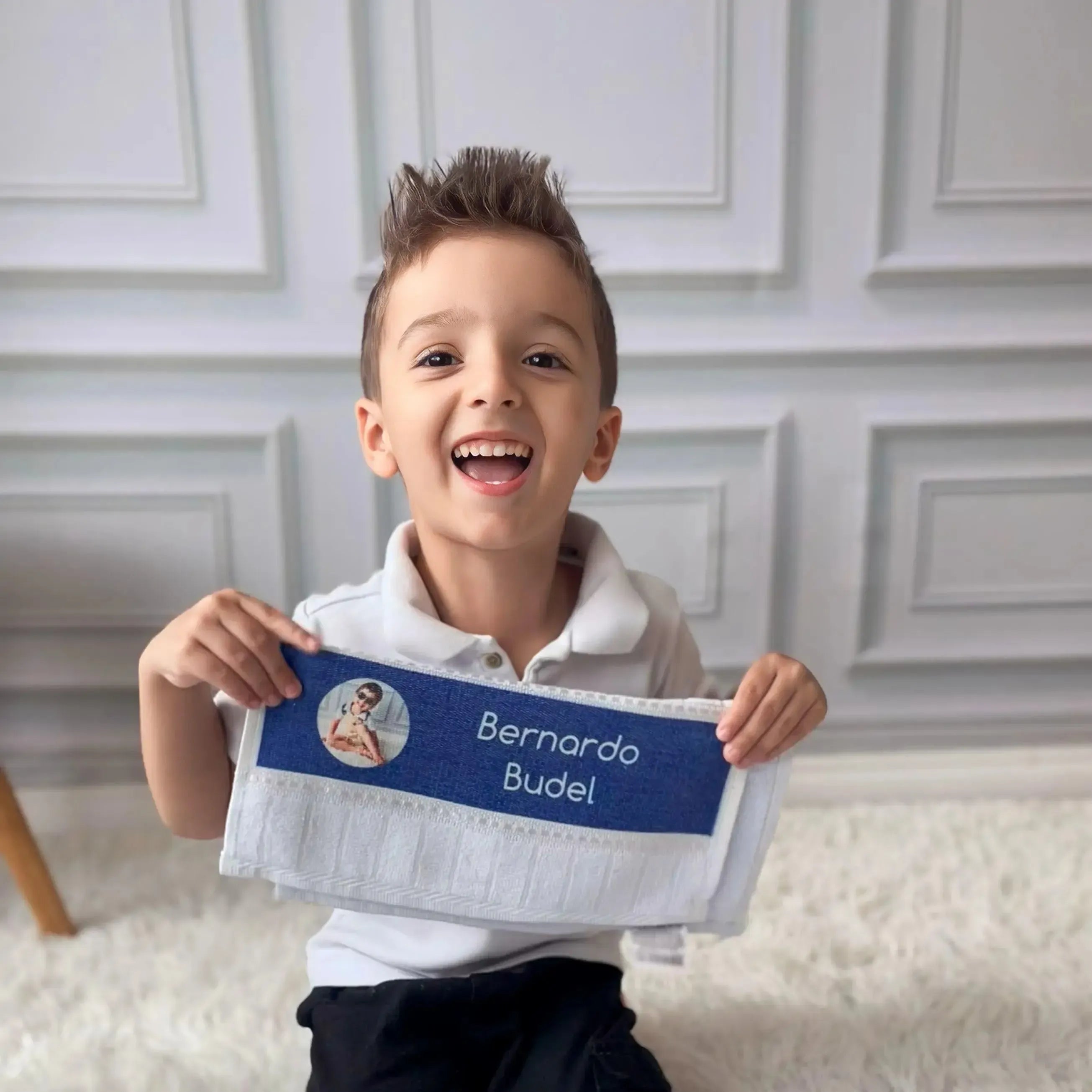 Toalha de Mão Personalizada com Foto-Grudado em Você-Personalizados