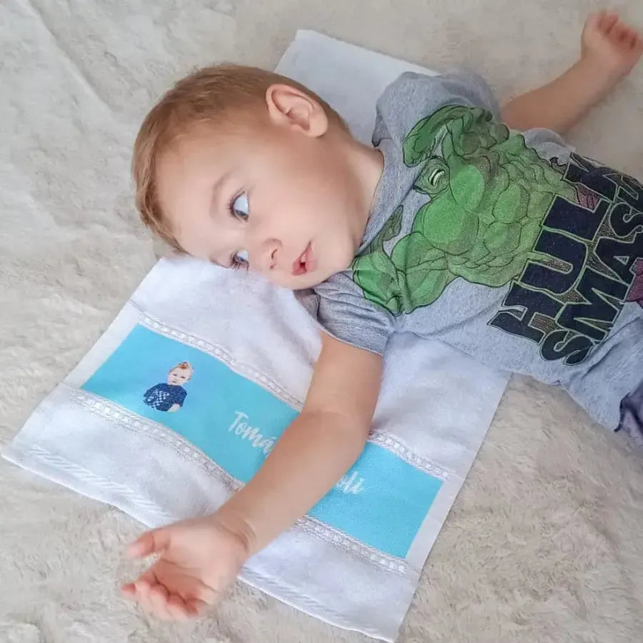 Toalha de Mão Personalizada com Foto-Grudado em Você-Personalizados