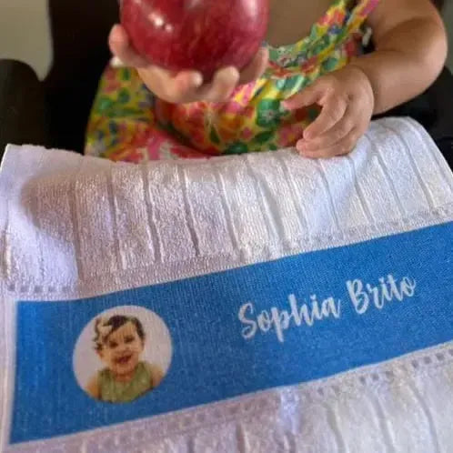 Toalha de Mão Personalizada com Foto-Grudado em Você-Personalizados