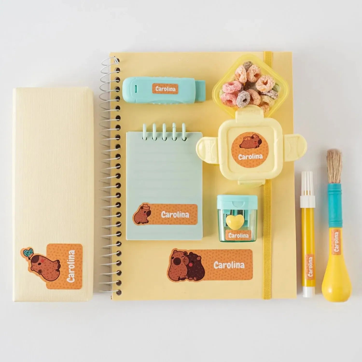 Etiquetas Kit Super Fofo-Grudado em Você-Personalizados