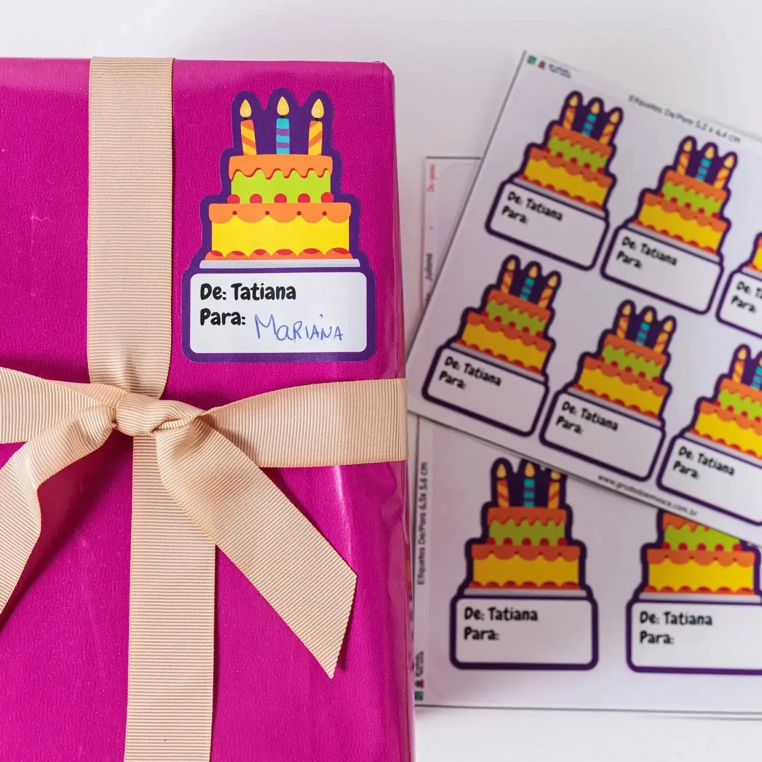 Colorful From / To Label