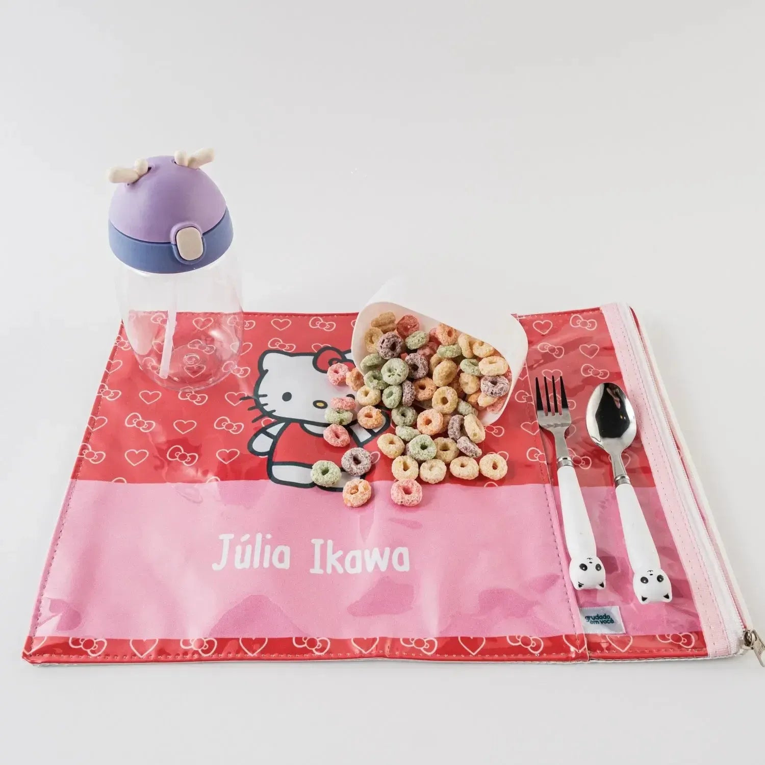 Jogo Americano Dobrável-Grudado em Você-Personalizados